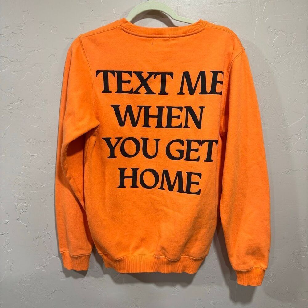 LONELY GHOST Orange Crewneck Sweatshirt - Picture 3 of 5